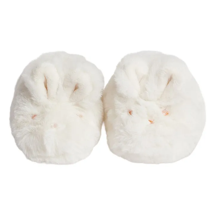 Chaussons Lapin Exclusif Fibres Recyclées | Blanc- Image produit n°1