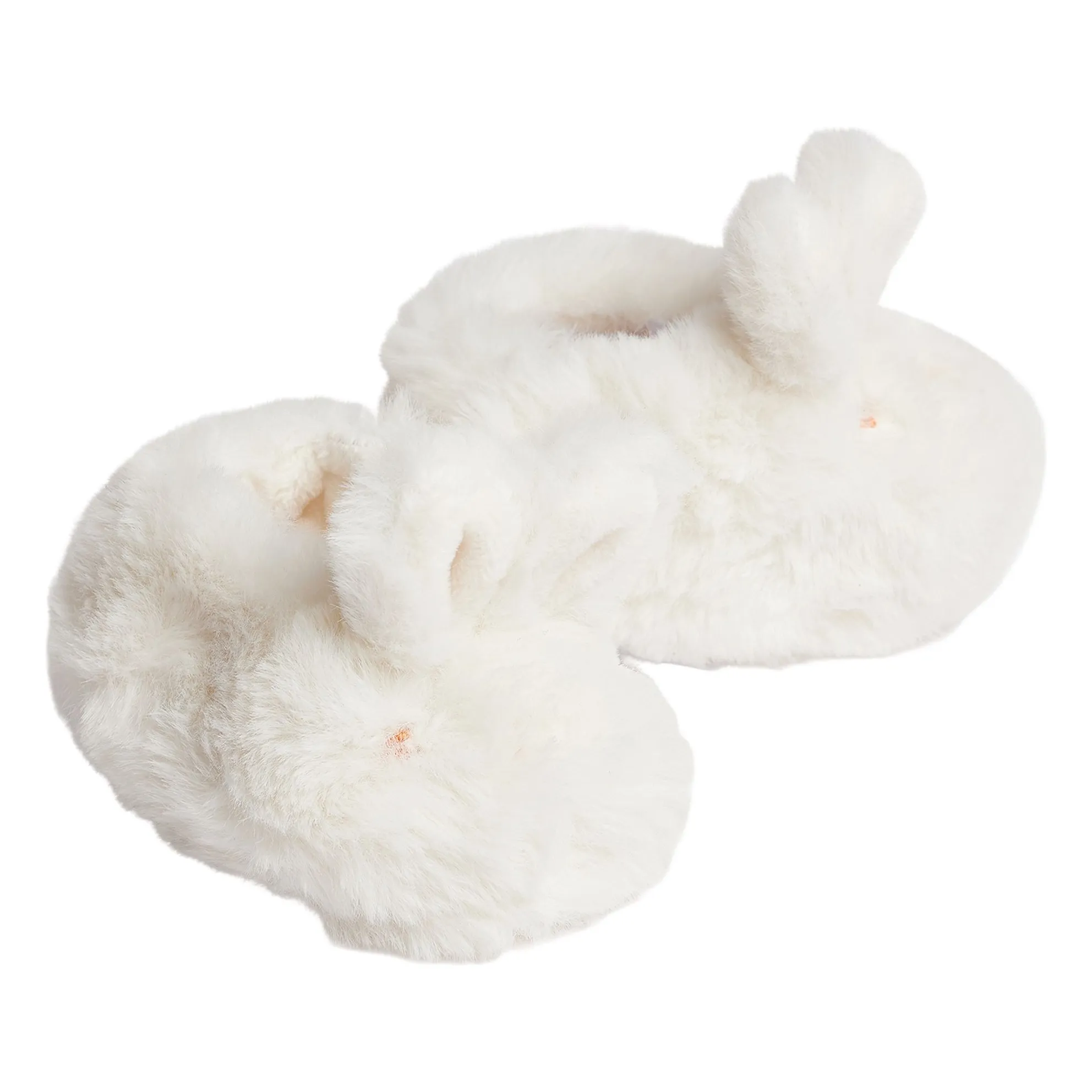 Bonpoint White Exclusive Recycled Fiber Rabbit Slippers
