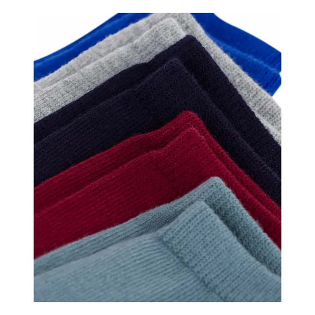 Lot de 5 Paires de Chaussettes Unies Bébé | Bleu