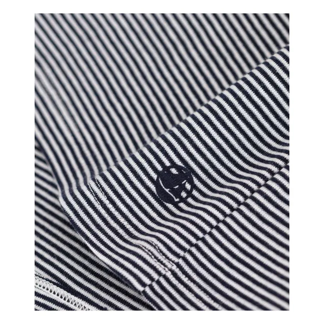 Calzoncillos de algodón ecológico a rayas Iconic | Azul Marino