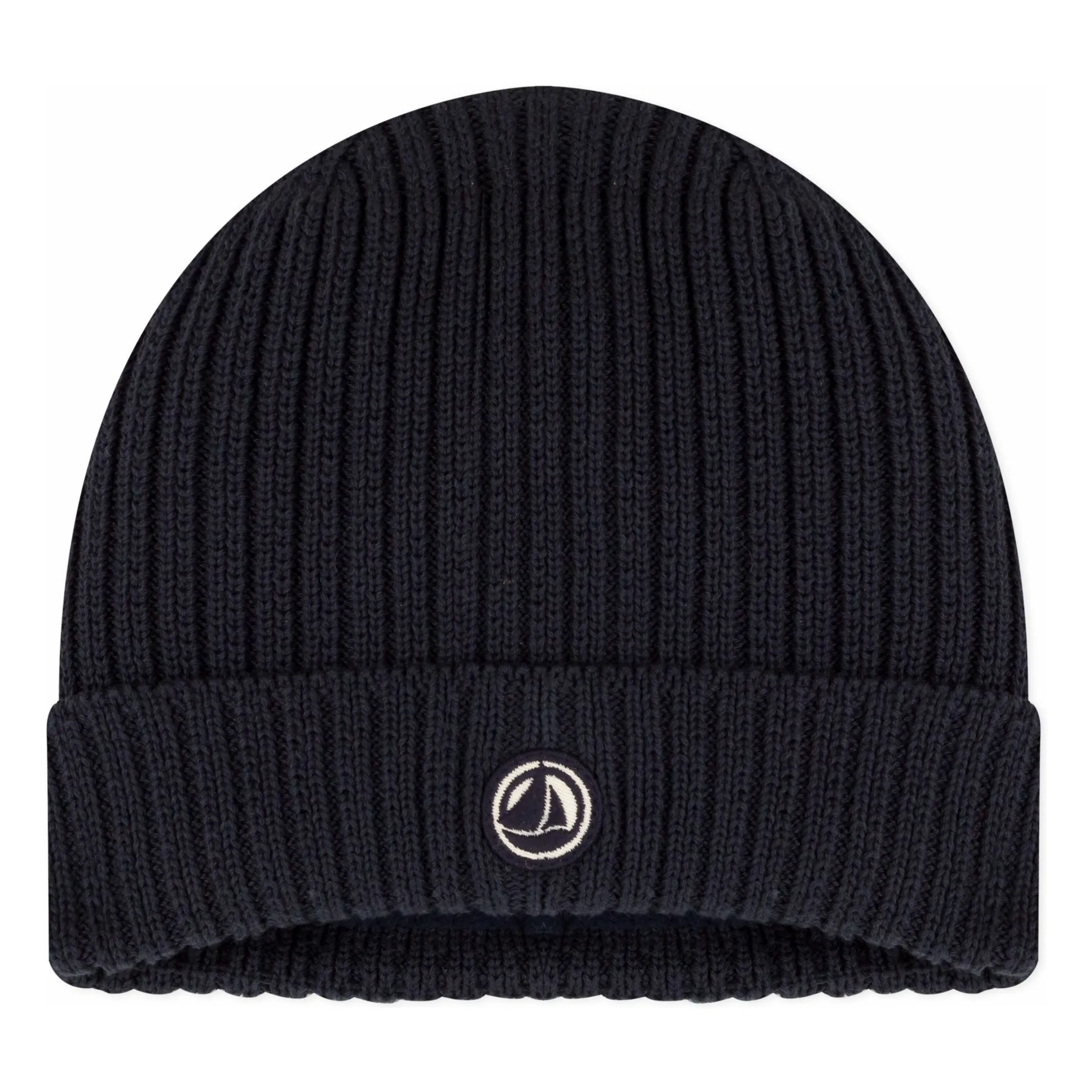 Petit Bateau Midnight Blue Logo Knit Hat