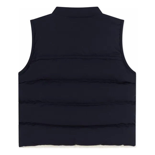 Doudoune Sans Manches Logo | Bleu marine