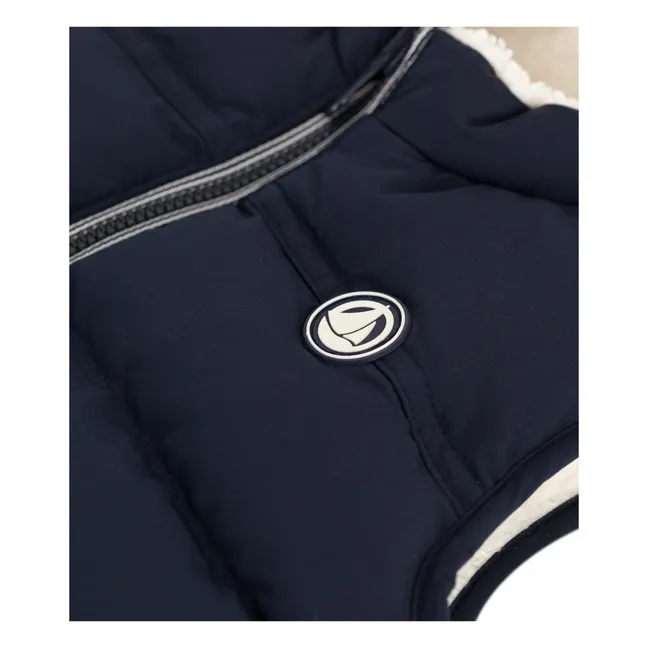 Doudoune Sans Manches Logo | Bleu marine