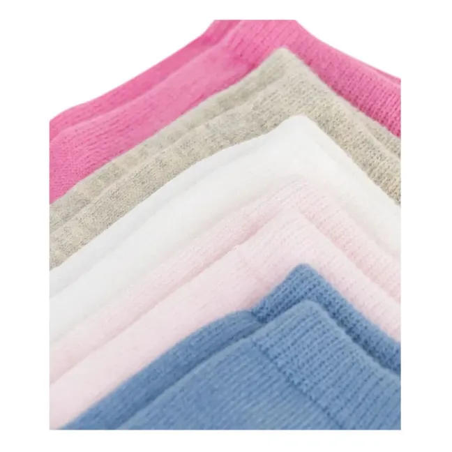 Lot de 5 Paires de Chaussettes Unies Bébé | Rose