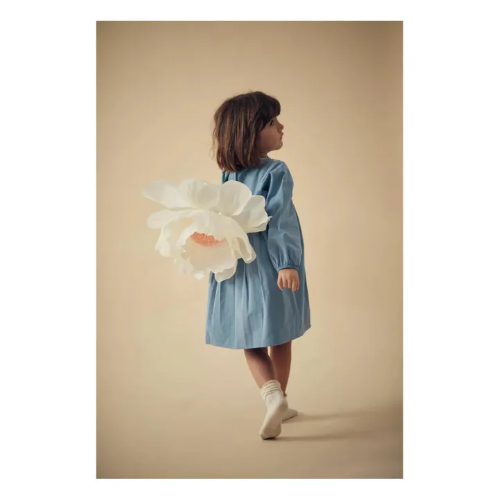 Vestido bordado Linoa | Azul- Imagen del producto n°2