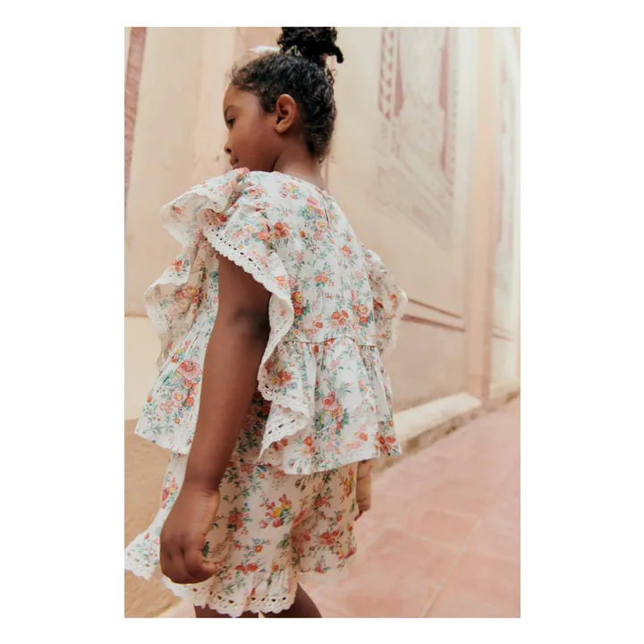 Vallaloid organic cotton shorts | Ecru- Product image n°4