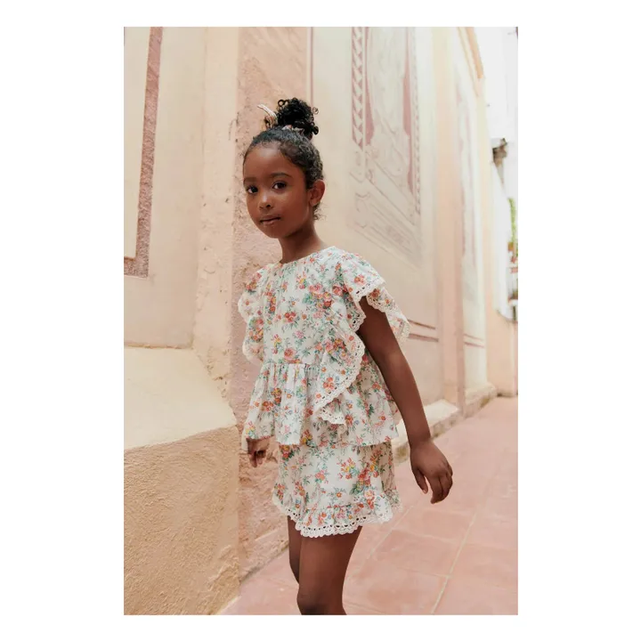 Vallaloid organic cotton shorts | Ecru- Product image n°2