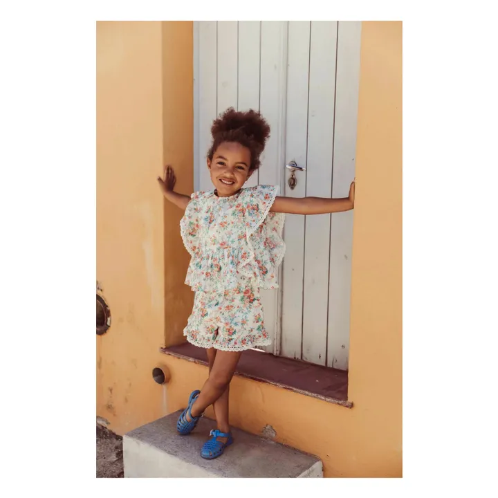 Vallaloid organic cotton shorts | Ecru- Product image n°1