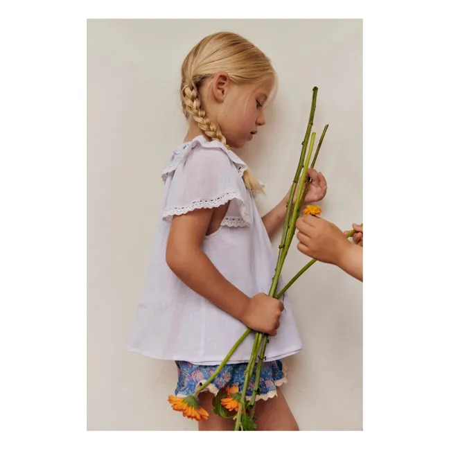 Short Vallaloid Coton Bio | Bleu