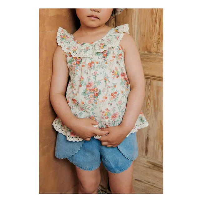 Short Asya Coton Bio | Denim