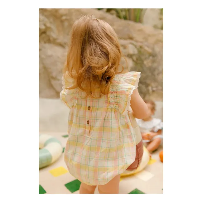 Savia Organic Cotton romper | Cream