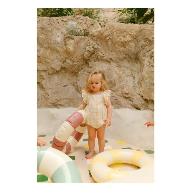 Savia Organic Cotton romper | Cream