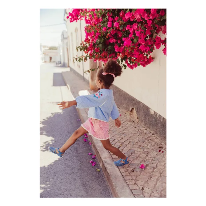 Veste Joulia Coton Bio | Bleu ciel- Image produit n°2