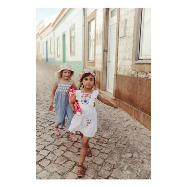 Robe Huguette Gaze de Coton Bio | Blanc