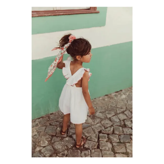 Robe Huguette Gaze de Coton Bio | Blanc