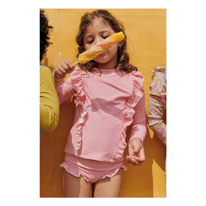 Bañador de fibra reciclada Yanika | Rosa- Imagen del producto n°1