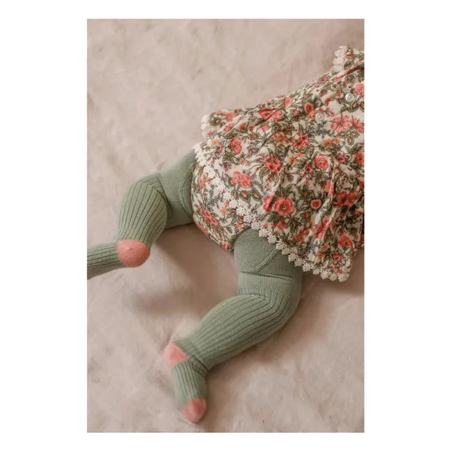 Robe India Fleurie | Ecru