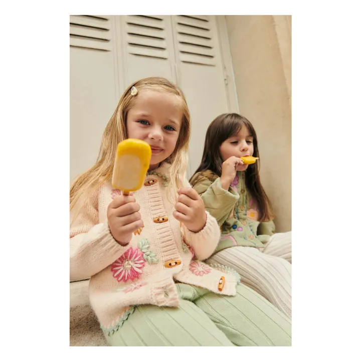 Cárdigan bordado Khella Baby | Rosa empolvado- Imagen del producto n°5