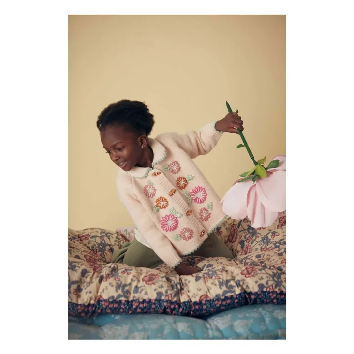 Cárdigan bordado Khella Baby | Rosa empolvado- Imagen del producto n°1