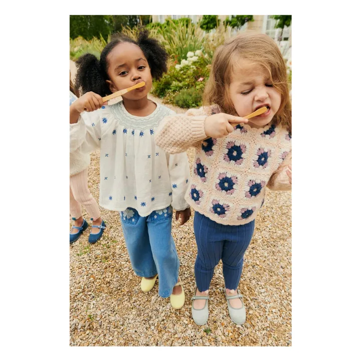 Pull Alicia Crochet | Rose poudré- Image produit n°4