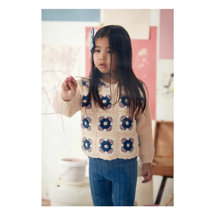 Pull Alicia Crochet | Rose poudré- Image produit n°1