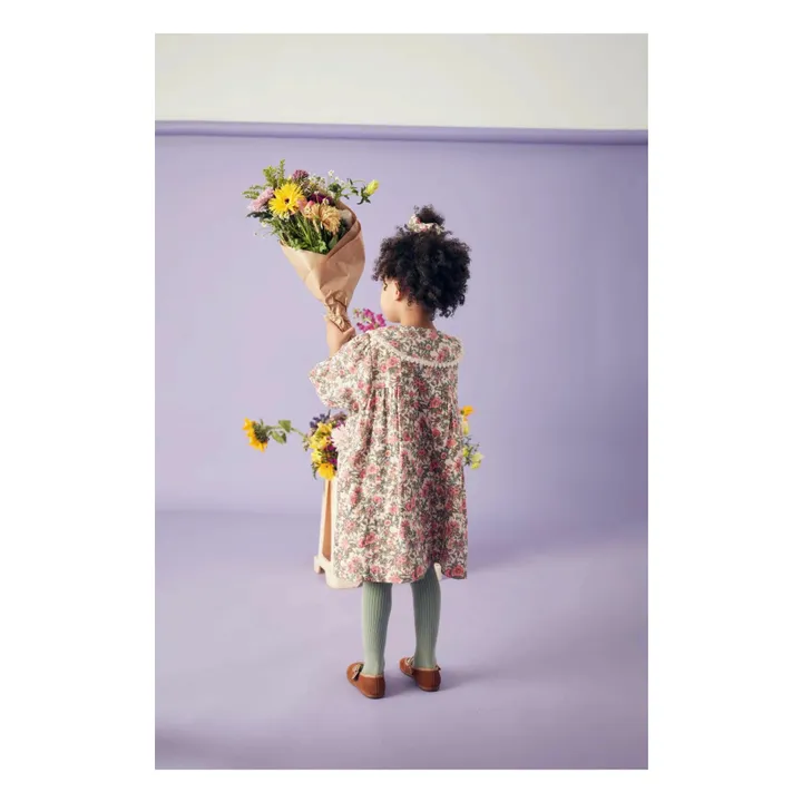 Vestido de gasa de algodón Marlotta | Rosa- Imagen del producto n°2