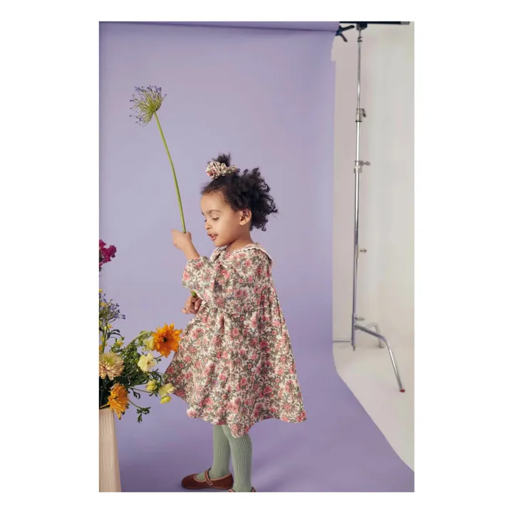 Vestido de gasa de algodón Marlotta | Rosa- Imagen del producto n°1