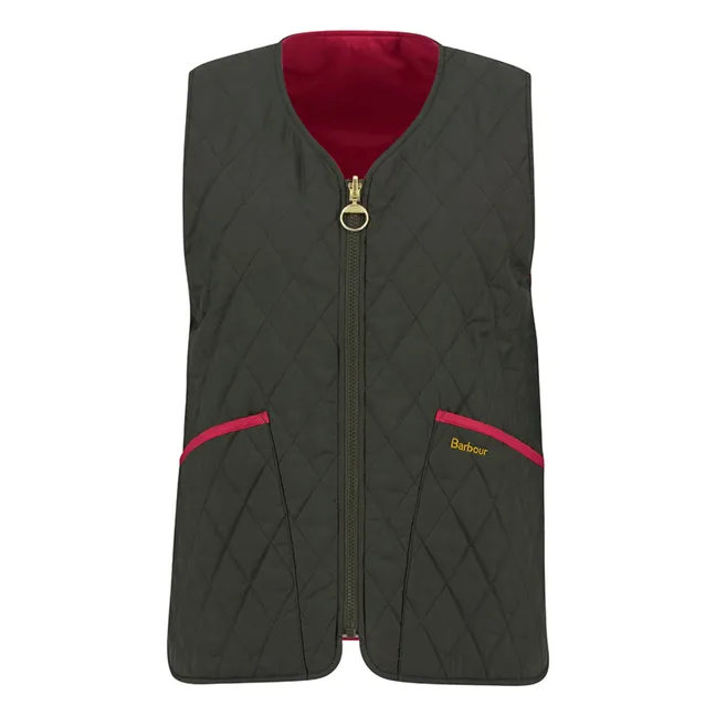 Veste Sans Manches Réversible My | Vert foncé