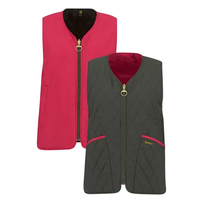 Veste Sans Manches Réversible My | Vert foncé