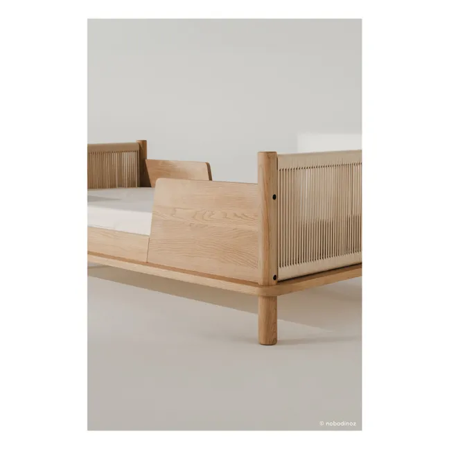 Lit Junior et set de 2 barrières Latitude | Chêne