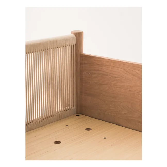 Lit Junior et set de 2 barrières Latitude | Chêne