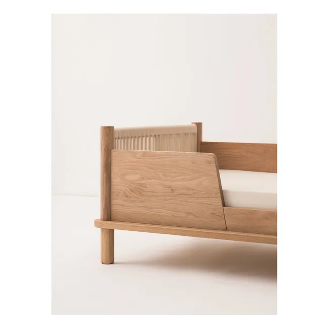 Lit Junior et set de 2 barrières Latitude | Chêne