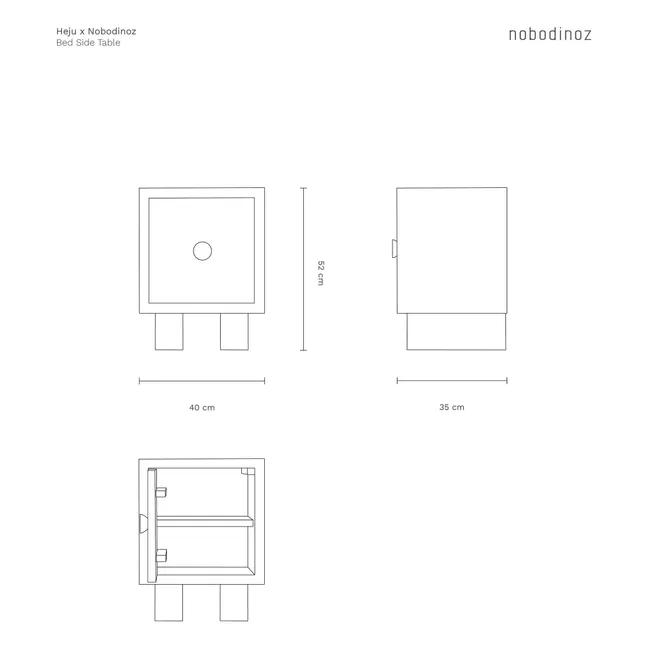 Nobodinoz x Heju bedside table