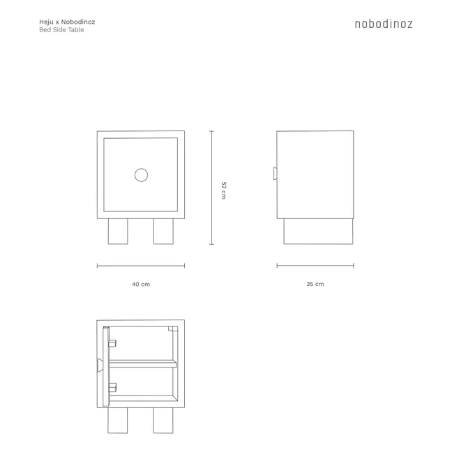 Table de chevet Nobodinoz x Heju