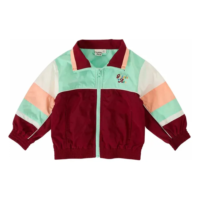 Fun Run Retro Spray Jacket | Rust
