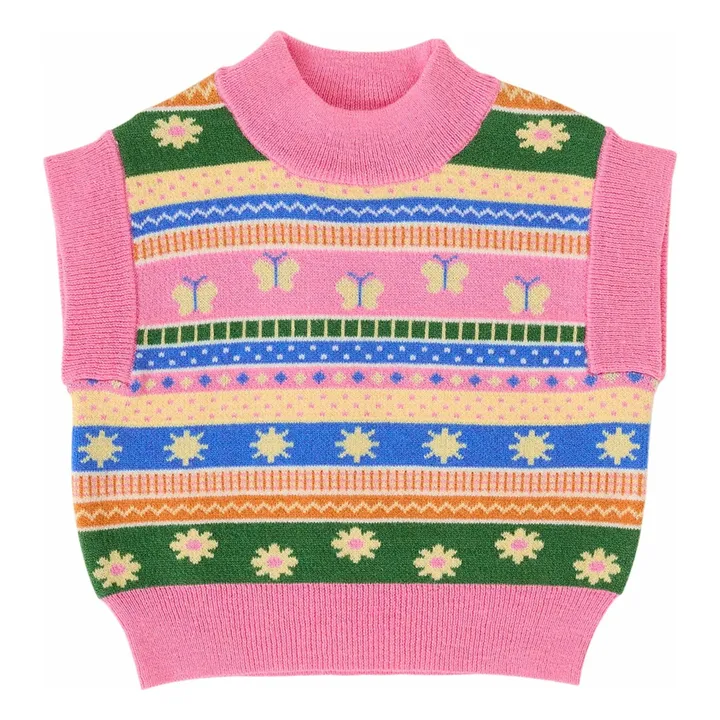 Pull Sans Manches Flutter By | Rose- Image produit n°0