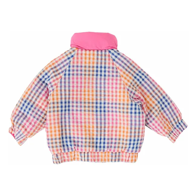 Blouson Réversible Rainbow Gingham | Rose