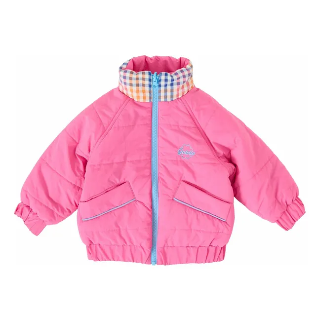 Blouson Réversible Rainbow Gingham | Rose