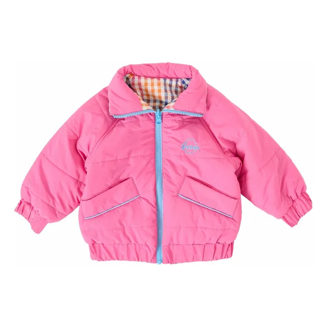 Rainbow Gingham Reversible Jacket | Pink