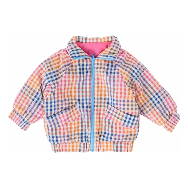 Blouson Réversible Rainbow Gingham | Rose