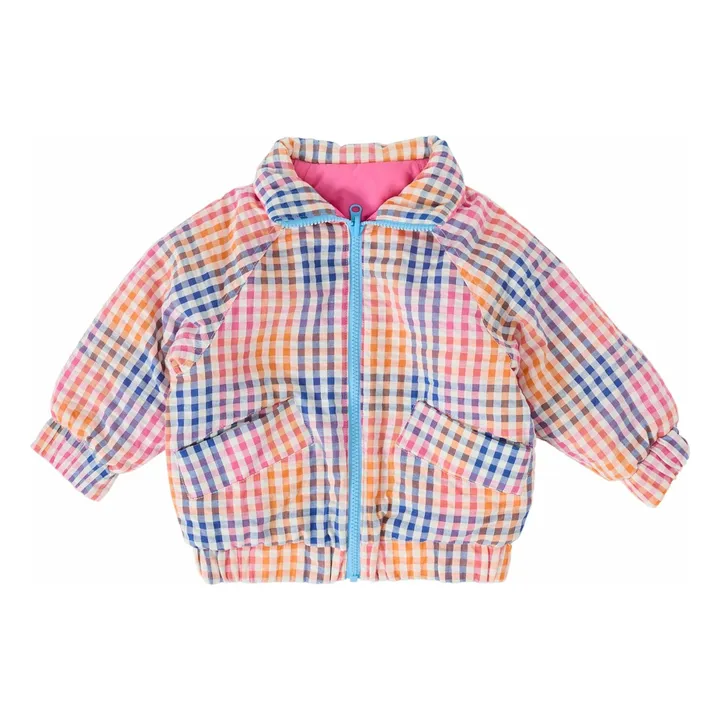 Blouson Réversible Rainbow Gingham | Rose- Image produit n°3