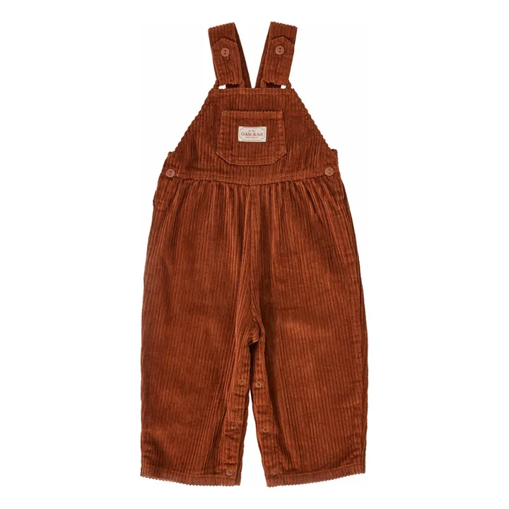 Salopette Velours Côtelé | Marron- Image produit n°0