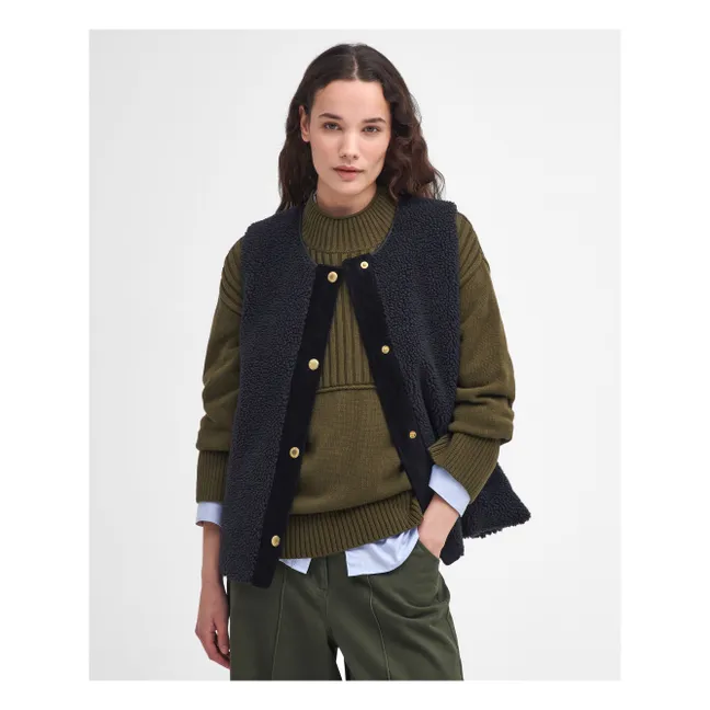 Veste Sans Manches Dulsie Shearling | Noir