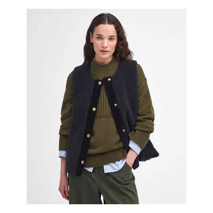 Veste Sans Manches Dulsie Shearling | Noir- Image produit n°1