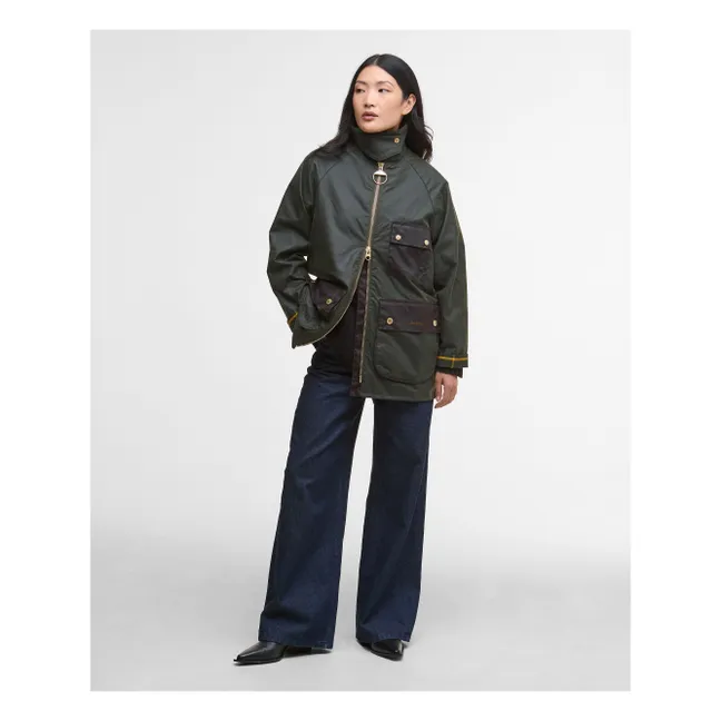 Luella Gewachstes Jacket | Dunkelgrün