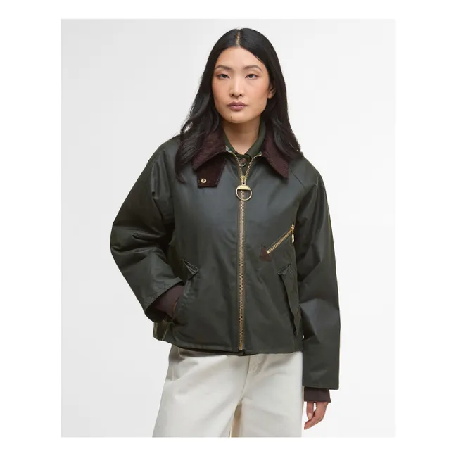 Veste Arlene Cirée | Vert foncé