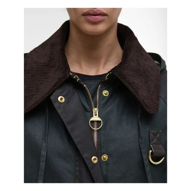 Reighton Waxed Jacket | Dunkelgrün