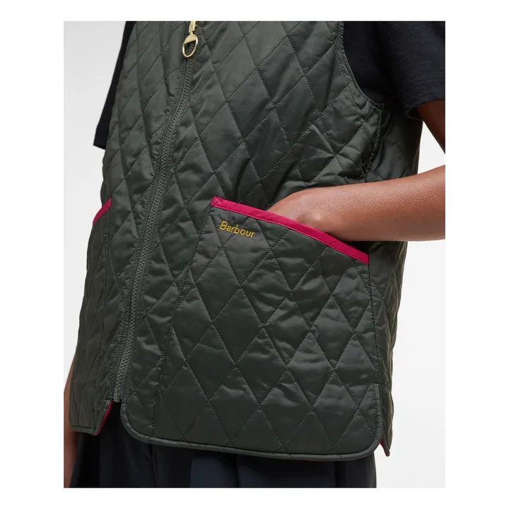 Veste Sans Manches Réversible My | Vert foncé- Image produit n°9