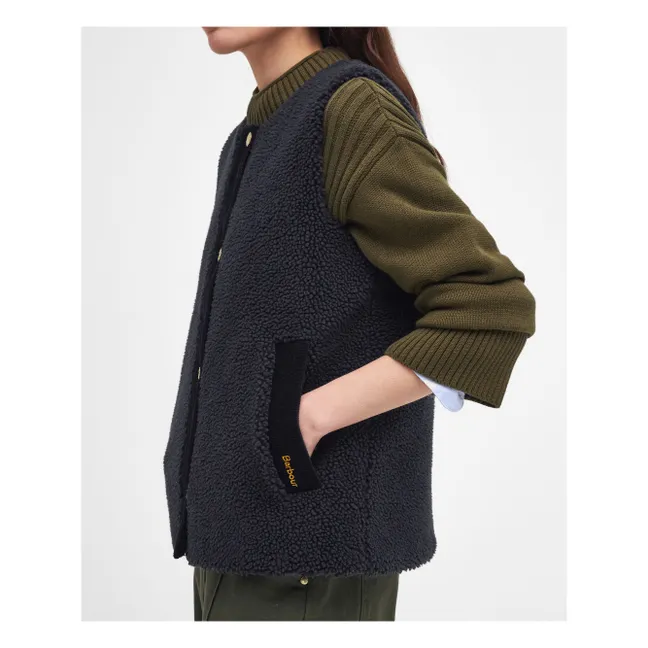 Veste Sans Manches Dulsie Shearling | Noir