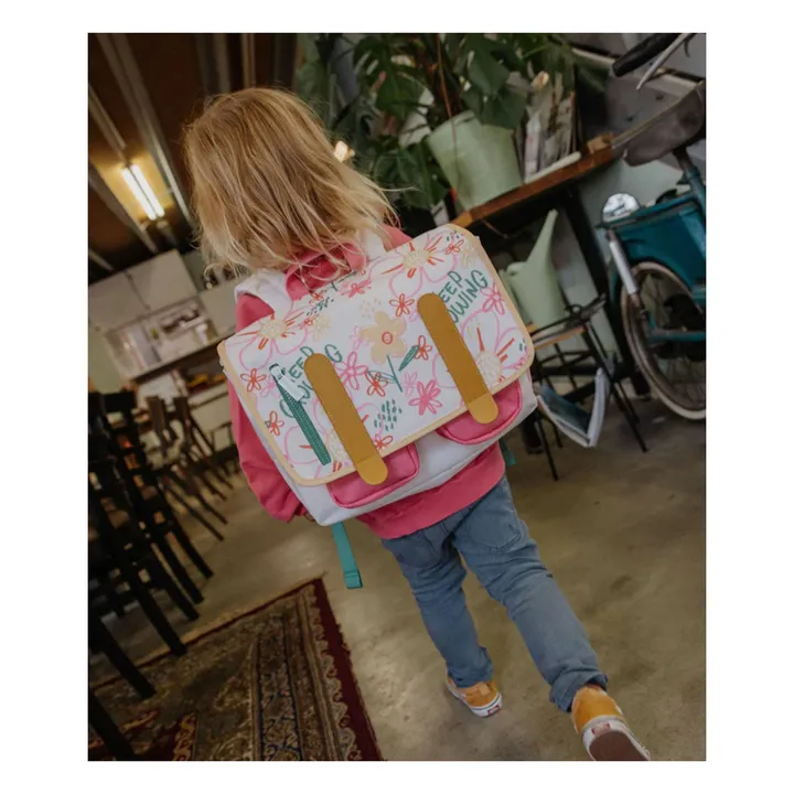 Flower Artwork satchel | Pink- Product image n°5
